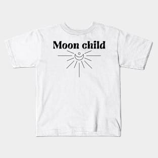 Moon Child with a crescent moon Kids T-Shirt